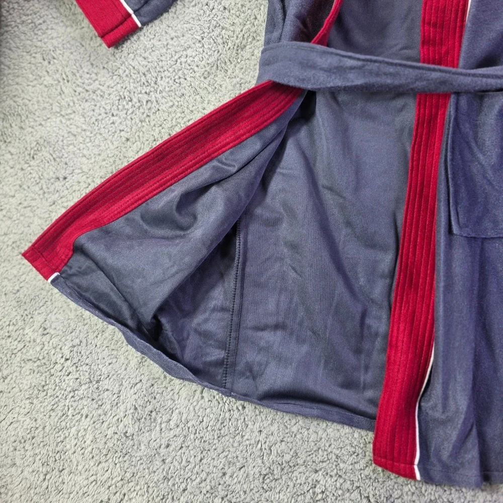 Bryan Edwards Kids Robe Navy Blue Red Contrast Trim Size 12-14 USA Vintage